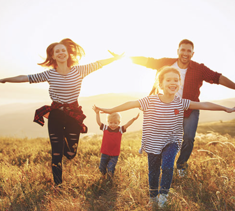 famille en forme