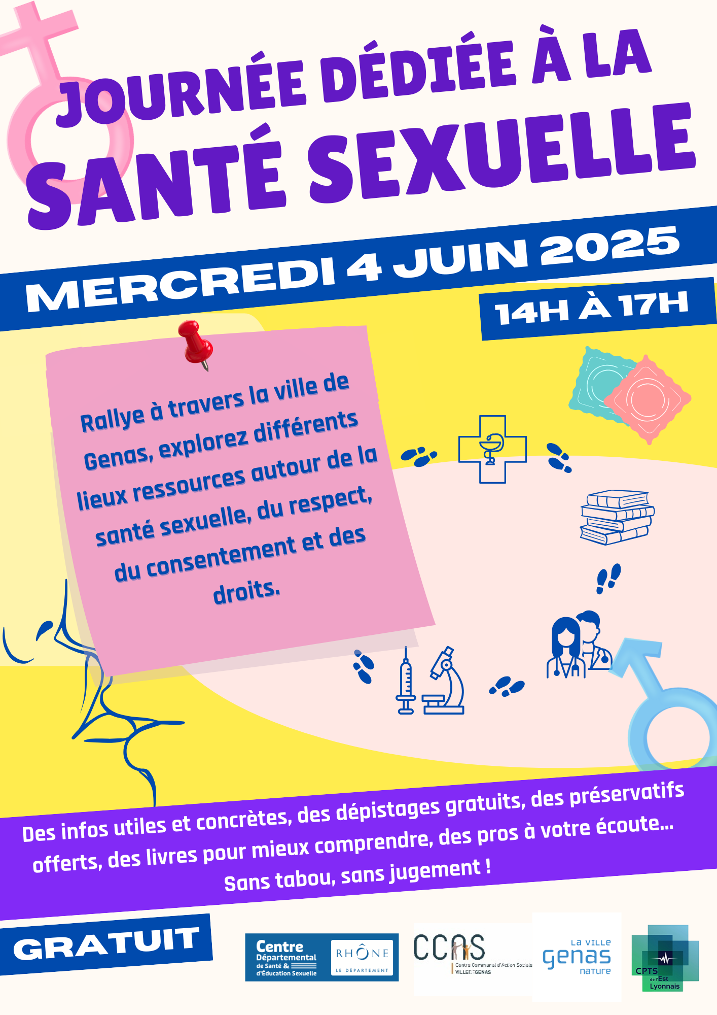 Journée santé sexuelle Genas CPTS de l'Est Lyonnais CDSES CCAS